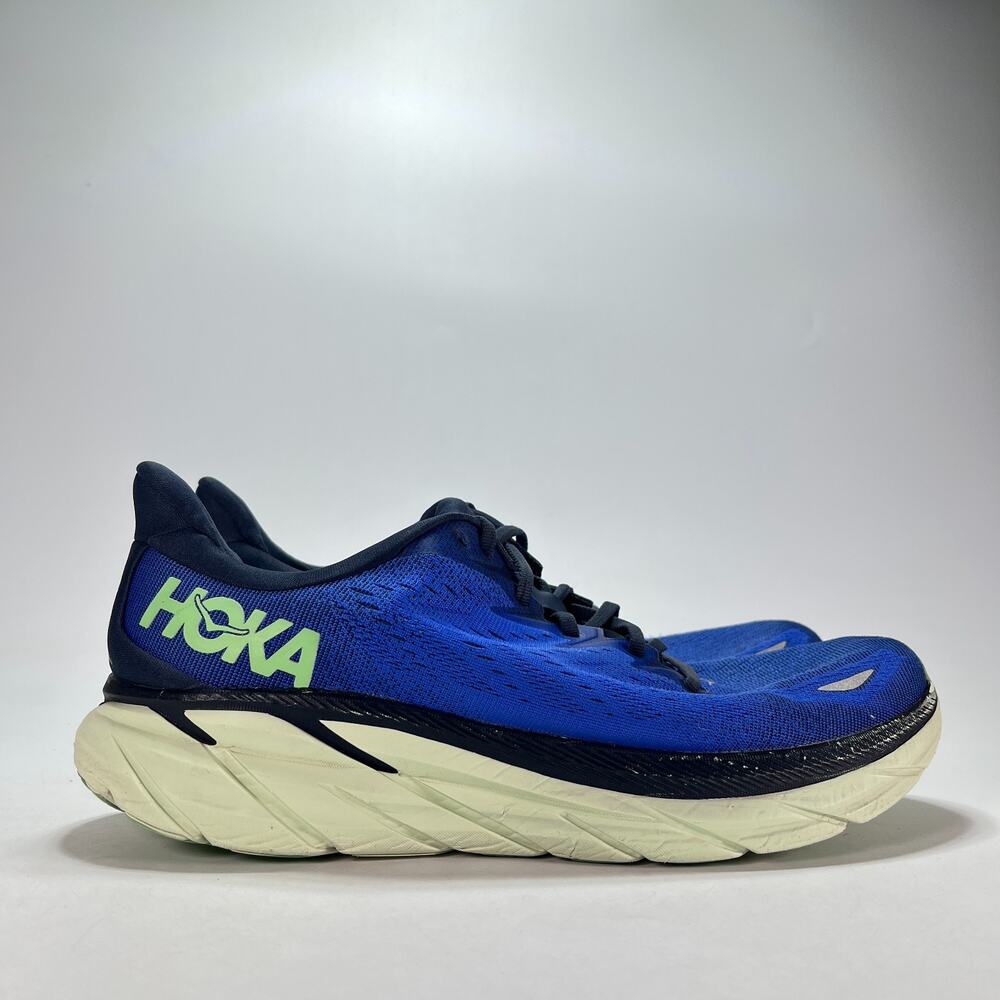 HOKA Clifton 8 Dazzling Blue Road Running Shoes 1119393 DBOS Men's Size 11.5D